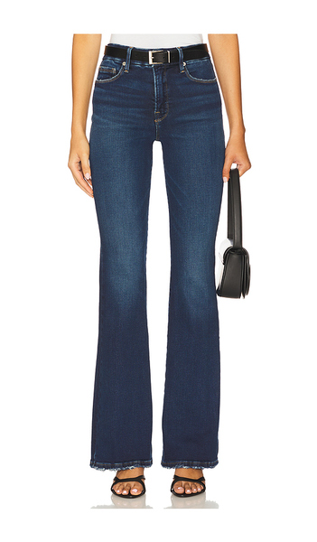  Good American Soft Tech Good Classic Bootcut Jeans In Blue. Size 00. Also In 0, 2, 4, 6, 8, 10, 12, 14, 16, 18, 22, 24. 
