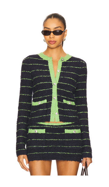  Guizio Carline Cardigan In Navy. Size S. Also In Xxs, Xs, M, Xl. 