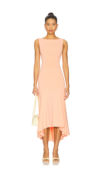  Guizio Daye Midi Dress In Coral. Size Xs. Also In Xl. 