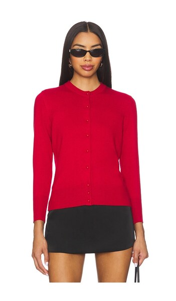  Guizio Emelie Cardigan In Red. Size Xxs. Also In Xs, S. 