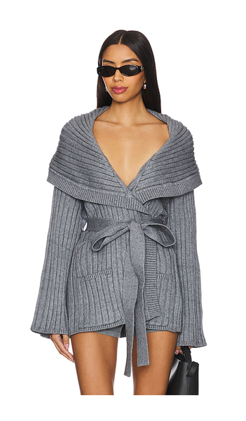  Guizio Tullia Slouchy Cardigan In Grey. Size Xxs/xs. Also In S/m, L/xl. 