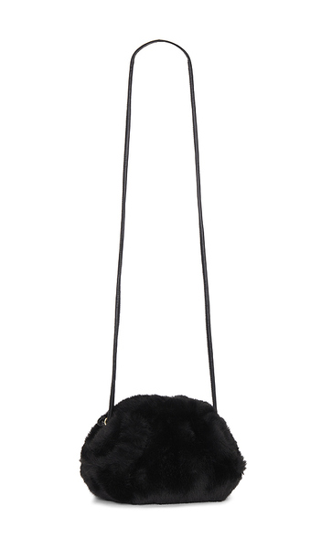  Hat Attack Faux Fur Clutch In Black. 