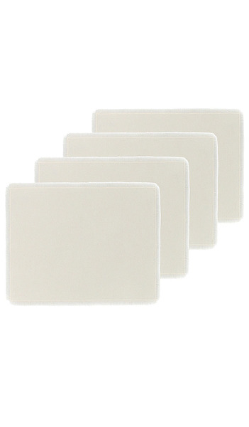 Hawkins New York Essential Cotton Placemats Set Of 4 In Ivory. 