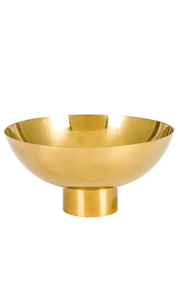  Hawkins New York Essential Medium Footed Bowl In Metallic Gold. 
