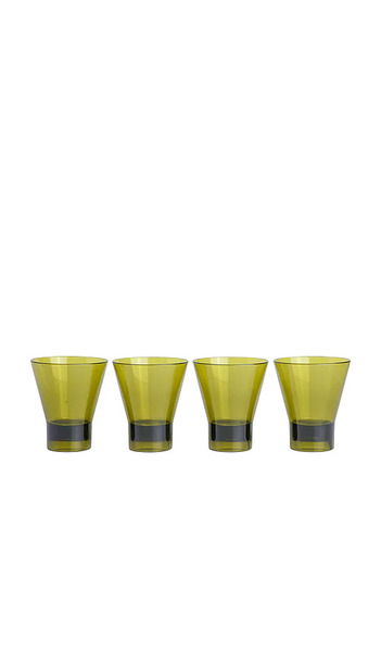  Here's How The Gilda Tumbler Set Of 4 In Olive. 