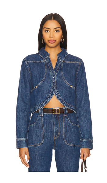  Hevron Lucia Jacket In Blue. Size M. Also In L. 