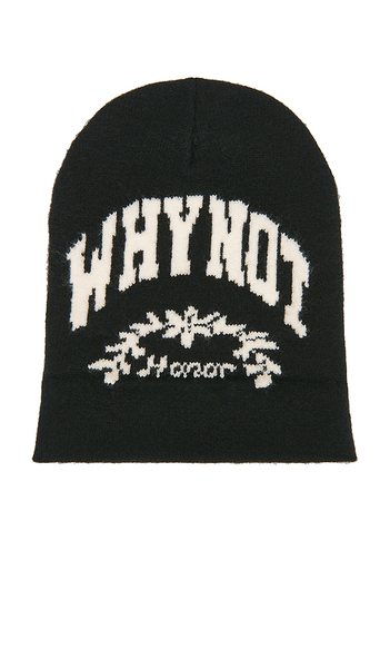  Honor The Gift Why Not Beanie In Black. 