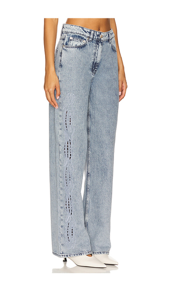  Iro Ryley Wide Leg In Blue. Size 36/4. Also In 34/2, 38/6. 