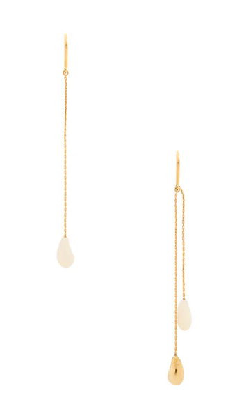  Isabel Marant Asymmetric Earrings In Metallic Gold. 