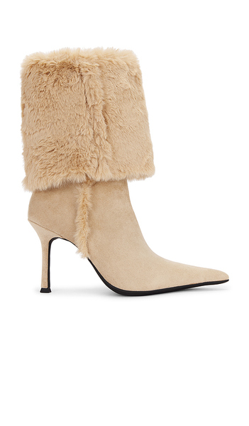  Jeffrey Campbell Fennec-f Boot In Beige. Size 7. Also In 9, 9.5, 10. 