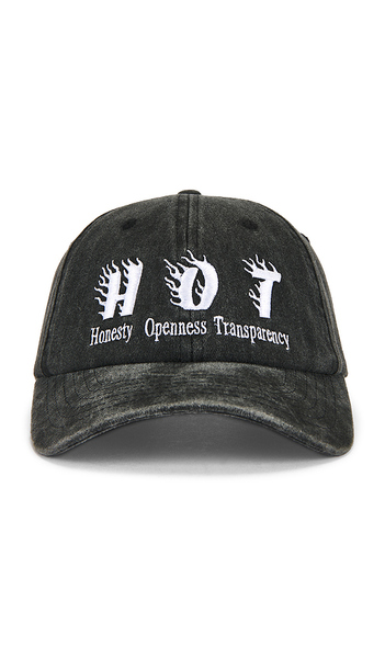  Jungles Hot Distressed Cap In Black. 