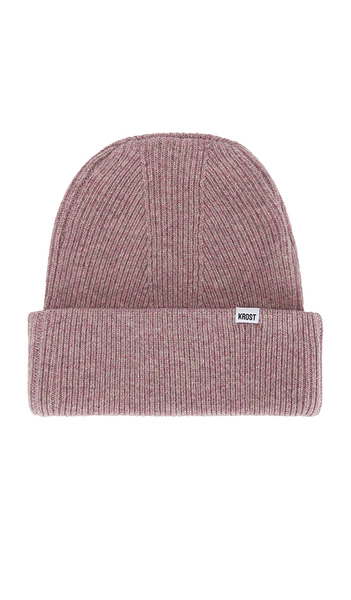  Krost Speckle Beanie In Mauve. 