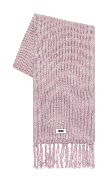  Krost Wool Speckle Scarf In Purple. 
