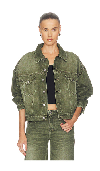  Ksubi Relaxed Trucker Jacket In Green. Size Xs/s. Also In M/l. 