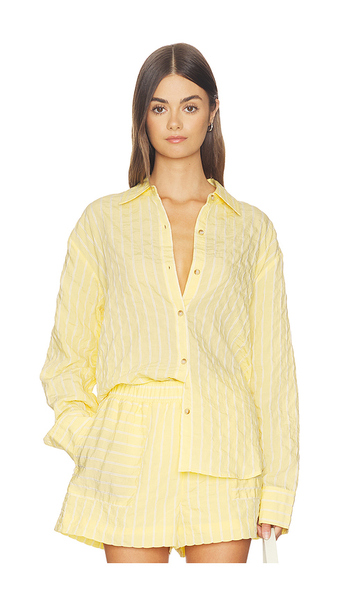  La Ligne Oversized Button Down Shirt In Lemon. Size M. Also In L. 