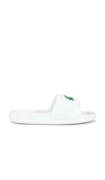  Lacoste Serve Slide In White. Size 8. Also In 9, 12. 