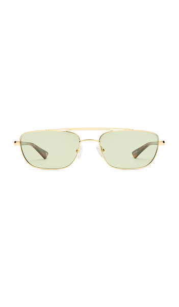  Le Specs Le Mimi Sunglasses In Metallic Gold. 