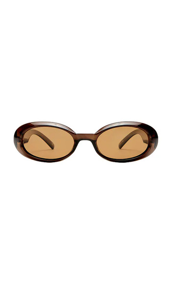  Le Specs Work It! Sunglasses In Brown. 