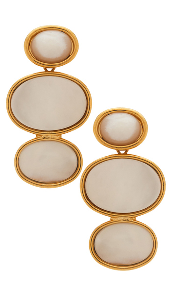  Lelet Ny Vega Linear Earrings In Ivory. 