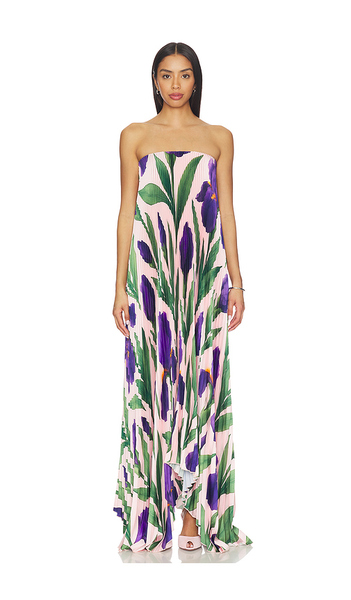  L'idee Bisous Strapless Gown In Rose,purple. Size 8/s. Also In 6/xs, 12/l, 14/xl. 