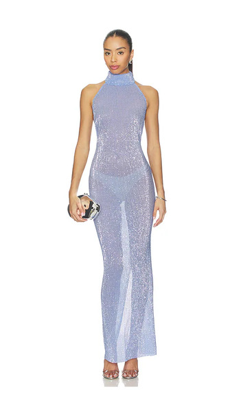  L'idee Casablanca Dress In Blue. Size 8/s. Also In 10/m, 12/l, 14/xl. 