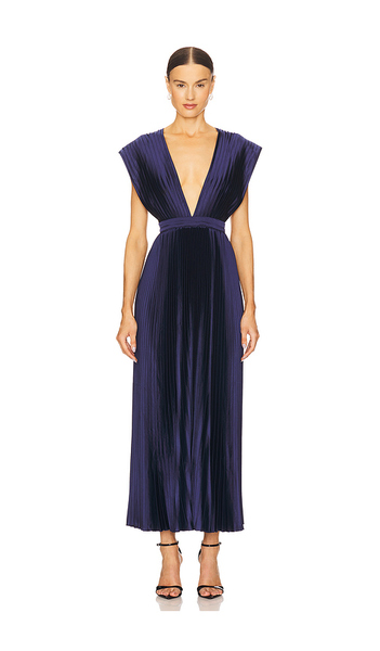  L'idee Gala Gown In Navy. Size 8/s. Also In 6/xs, 10/m, 12/l. 