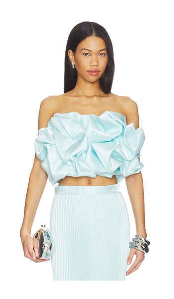  L'idee Sade Top In Baby Blue. Size 8/s. Also In 6/xs, 10/m, 12/l, 14/xl. 