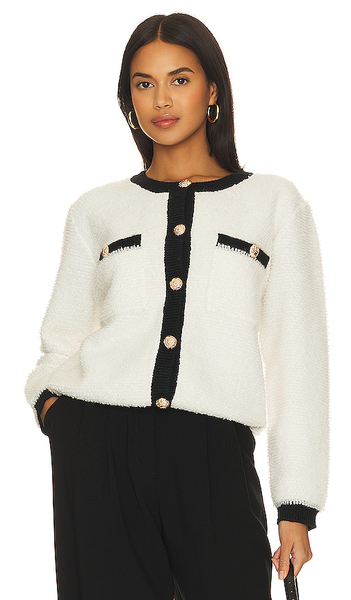  Line & Dot Bon Sweater In White. Size L. Also In Xl. 