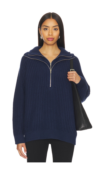  Line & Dot Hendrix Sweater In Navy. Size S. Also In Xs, M, L. 
