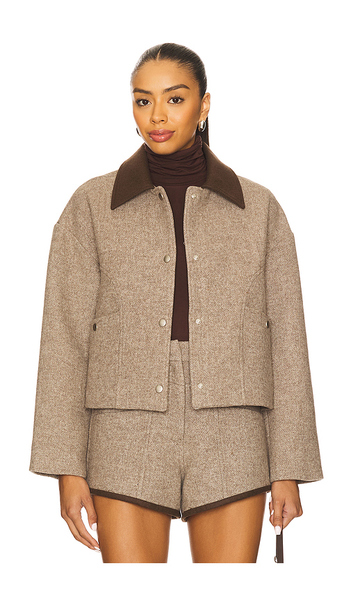 Line & Dot Ingrid Jacket In Brown. Size Xs. Also In M, L, Xl. 