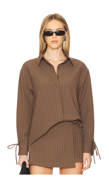  Line & Dot Koa Shirt In Brown. Size S. Also In M. 