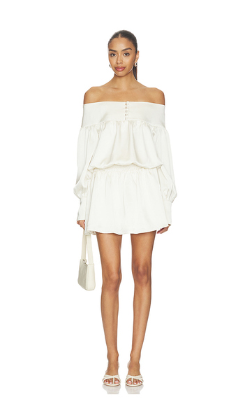 Line & Dot Nicolo Mini Dress In Cream. Size S. Also In Xs. 