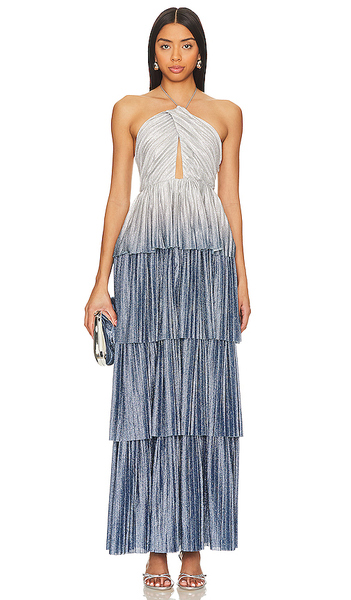  Line & Dot Oracle Maxi Dress In Blue. Size M. Also In S, L, Xl. 