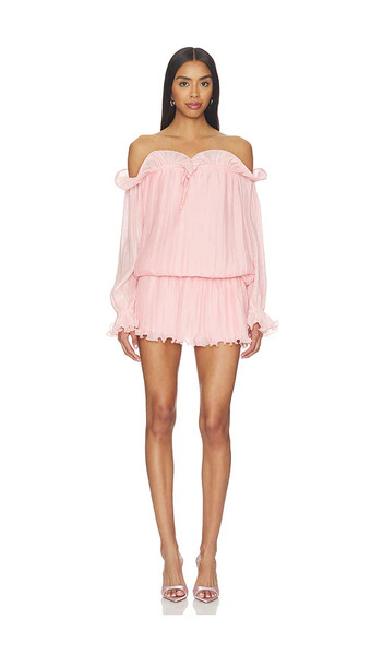  Line & Dot X Revolve Potpourri Mini Dress In Pink. Size S. Also In Xs, M. 