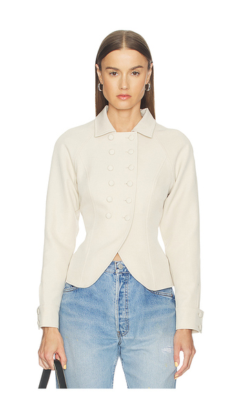  Lioness Form Jacket In Cream. Size S. Also In Xs, M, L, Xl. 