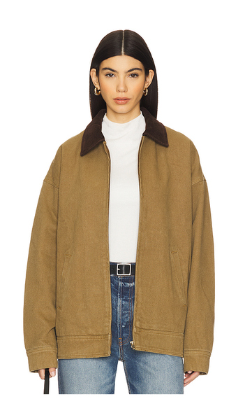  Lioness Workwear Jacket In Tan. Size Xxs. Also In Xs, S, M, Xxl. 