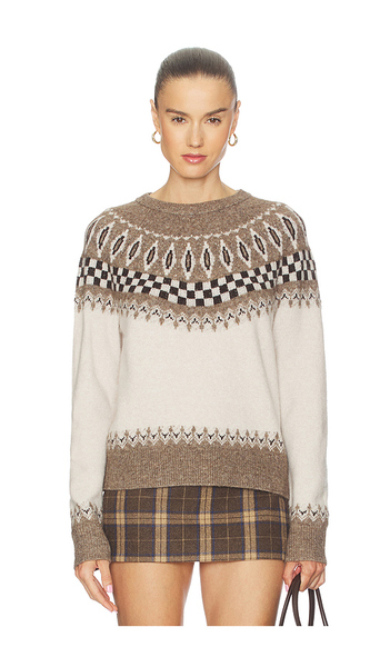  Lna Tali Fair Isle Sweater. Size S. Also In Xs, M. 
