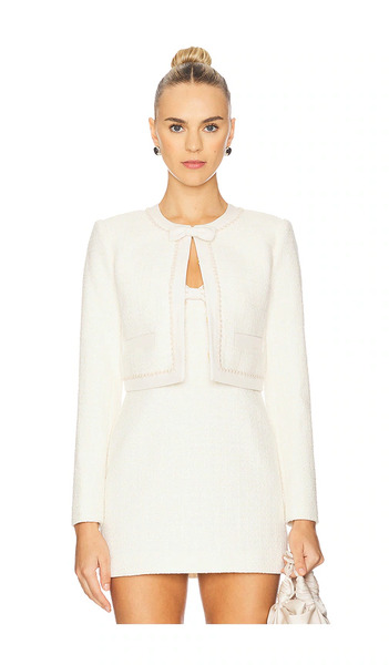  Loveshackfancy Ralphette Jacket In Cream. Size 0. Also In 2, 4. 
