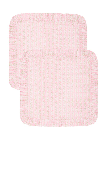  Loveshackfancy Ruffled Euro Pillow In Pink. 