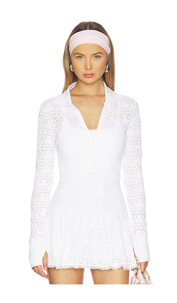  Loveshackfancy Tinker Jacket In White. Size S. Also In Xxs, Xs, M, L. 