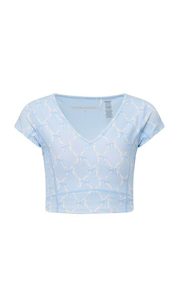  Loveshackfancy Tween Cherrily Top In Blue. Size S. Also In M, Xxl. 