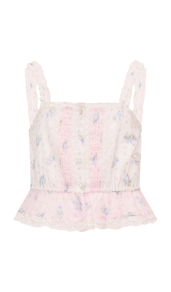 Loveshackfancy Tween Jessamine Top In Pink. Size 8. Also In 9. 
