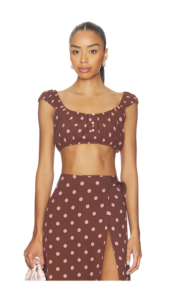  Lspace Ever Top In Brown. Size S. Also In Xs, M, L, Xl. 
