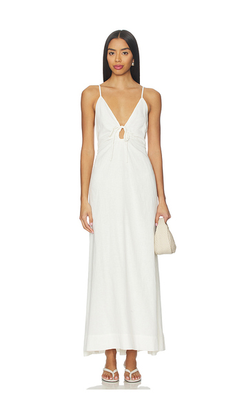  Lspace Mabel Maxi Dress In Cream. Size S. Also In Xs, M, L. 