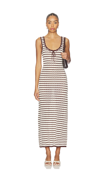  Lspace Rosalie Maxi Dress In Brown. Size S. Also In Xs, M, L. 