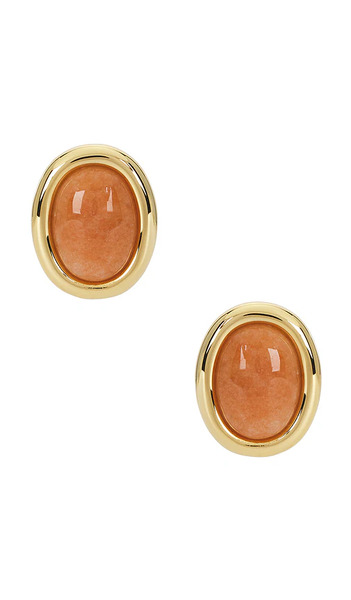  Luv Aj Sunset Stone Studs In Orange. 