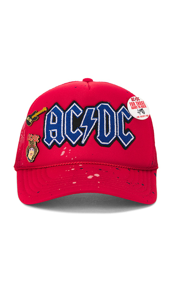  Madeworn Ac/dc Hat In Red. 
