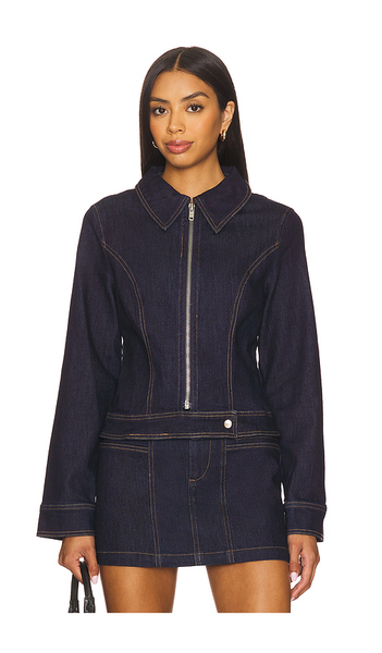 Madison The Label Anja Jacket In Blue. Size S. Also In Xs, M. 