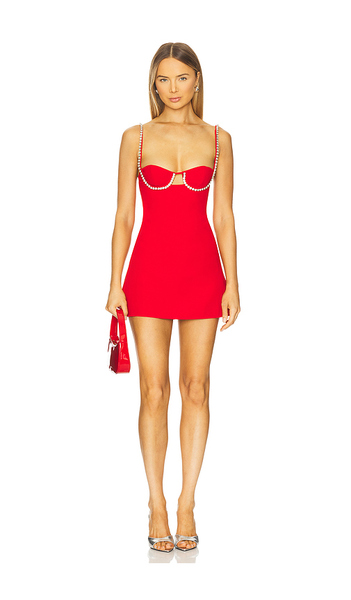  Majorelle Blaire Mini Dress In Red. Size Xs. Also In S, M, L. 