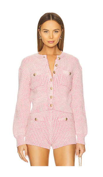 Majorelle Estelle Cardigan In Pink. Size S. Also In Xs, M, L, Xl, Xxs. 